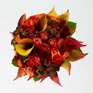 Brudebuket i gyldne nuancer - Send blomster med Bloomit