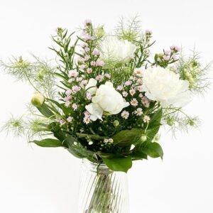 Lys og romantisk buket - Send blomster med Bloomit