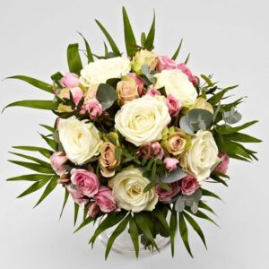 Lys rosenbuket - Send blomster med Bloomit