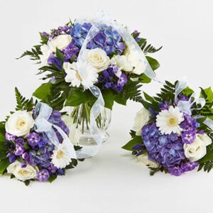 Mor og barn tvillinger blå - Send blomster med Bloomit