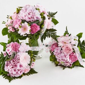 Mor og barn tvillinger lyserød - Send blomster med Bloomit