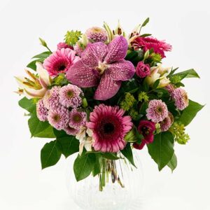 Skøn buket med orkidé - Send blomster med Bloomit